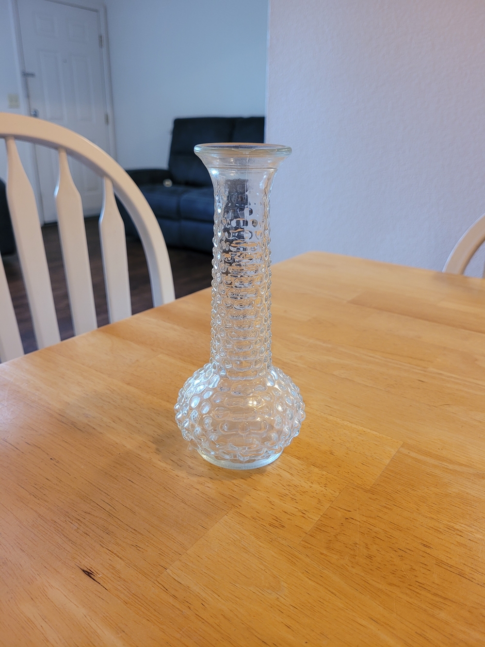 EUC Vintage EO Brody Hobnail Glass Vase